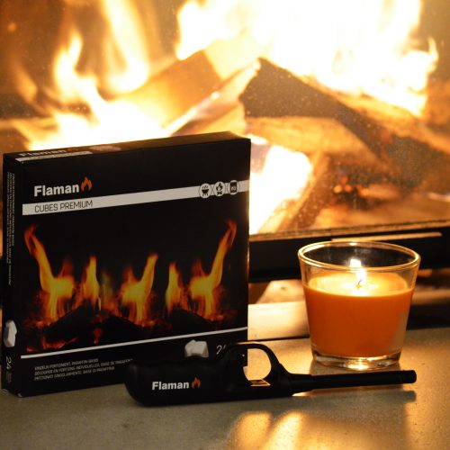 Flaman Cubes Premium Cheminée